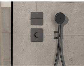 Hansgrohe ShowerSelect Comfort Q - Termostat pod omietku pre 1 spotrebič a ďalší výtok, kartáčovaný čierny chróm 15589340