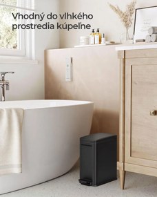 Odpadkový kôš do kúpeľne NORD, 5l, čierna SongmicsHome
