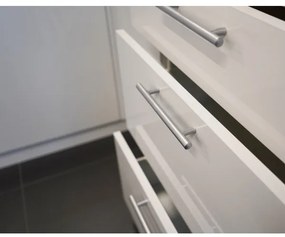 Kuchynská linka CELESTE 240 cm lesklá biela