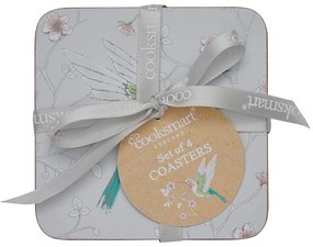 Sivé tácky v súprave 4 ks Hummingbirds – Cooksmart ®