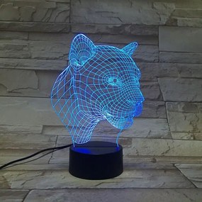 3Dmix 3DL-BSC018 – 3D LED nočná lampa - Puma