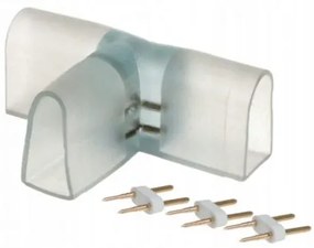 BERGE T-konektor pre 230V Neon LED pásik klaksón + vidlica na 3 pásky