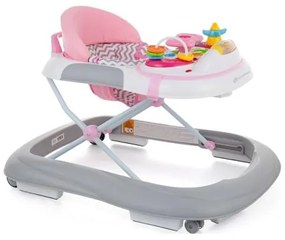 PETITE&MARS - Detské chodítko s melódiou MONTY ružová