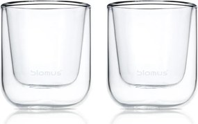Dvojstenné poháre v súprave 2 ks 80 ml Nero – Blomus