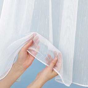 Záclona biela s olovkom vzor Prší - ZAC-023 výška 330 cm Šitie na mieru