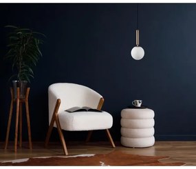 ITALUX PND-2324-1 GD+OPA - Luster na lanku RAVENA 1xE27/10W/230V čierna/zlatá