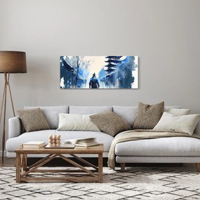 Obraz - Samuraj, aquarel (120x50 cm)