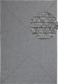 Hanse Home, Kusový koberec Braided 105551 Light Grey – na von aj na doma, 80x200, šedá, chodba / predsieň