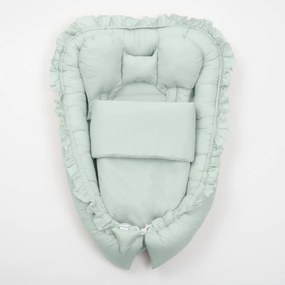 Hniezdočko s perinkou pre bábätko Dominik zelená