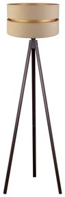 Duolla - Stojacia lampa DUO 1xE27/60W/230V pr. 44 cm béžová/wenge