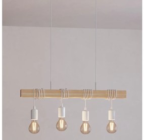 Eglo 43704 - Závesné svietidlo na lane TOWNSHEND 4xE27/60W/230V