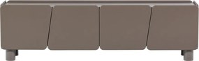 Hnedý TV stolík z borovicového dreva 200x58x45 cm Root – WOOOD