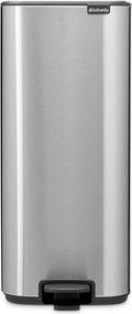 Pedálový oceľový odpadkový kôš v matne striebornej farbe 30 l Bo – Brabantia