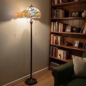 Brilagi - Tiffany vitrážová stojacia lampa JUNGLE 2xE27/60W/230V