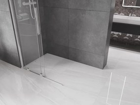 Mexen Velar, posuvné dvere do otvoru typ Walk-In 120 cm, 8mm číre sklo, chrómová, 871-120-000-03-01