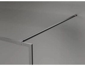 Mexen, Mexen Kioto-F sprchová stena s rámom 80 x 202 cm, priehľadná 8 mm, pištoľový kov - 800-080-104-95-00