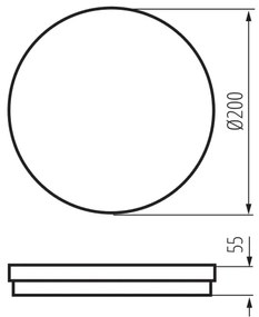 Kanlux 38381 - LED Vonkajšie svietidlo BENO ECO LED/12W/230V 3000/4000/6500K IP65