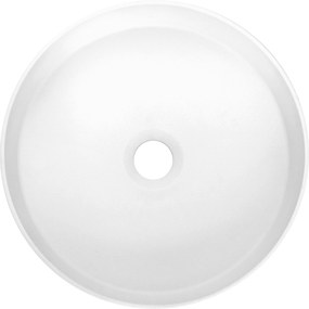 Deante Umývadlo na dosku Silia ø36 cm - CQS AU4S, granit, alabaster