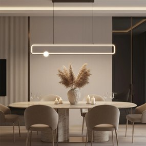 Toolight Toolight, LED závesné osvetlenie, 35W, 4000K, 1500lm, G123-CP, čierna-biela, OSW-02615