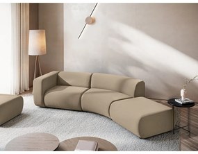 Béžová zamatová leňoška (pravý roh) Ekahi – Makamii