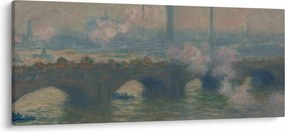 Obraz - Claude Monet, Waterloo Bridge, Gray Day, reprodukcia (120x50 cm)
