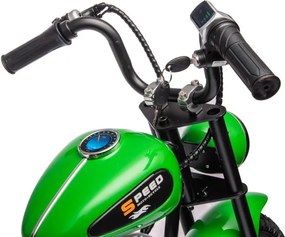 LEAN CARS Dobíjací motocykel A9902 36V zelený