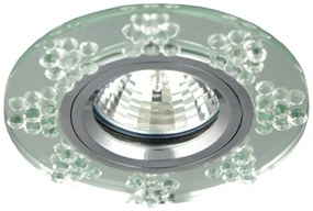 CLX Podhľadové stropné dizajnové svietidlo BETT, 1xMR16, 50W, 9,5cm, okrúhle, chrómované