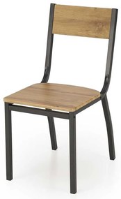 Jedálenský set Graham 4+1, prírodné drevo / čierna