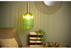Lucide 45386/20/33 - Luster na lanku MALOTO 1xE27/40W/230V pr. 20 cm zelená