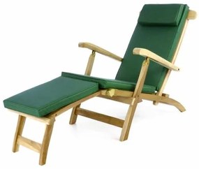 Záhradné drevené lehátko DIVERO Florentine + polstrovanie