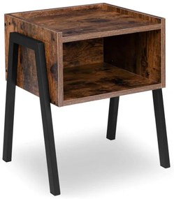 Nočný stolík SKIVE Rustic antický dub