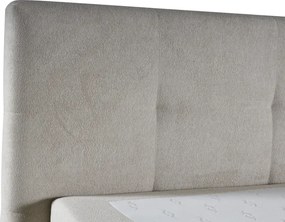 Kontinentálna boxspring posteľ ANNA 200x220, šedá (gerra 80)