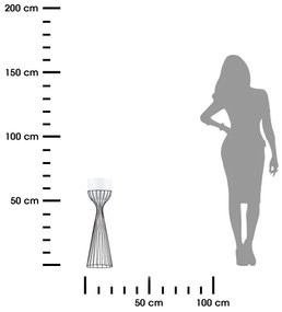 Kovový kvetináč LOFT 68x20 cm čierna/biela