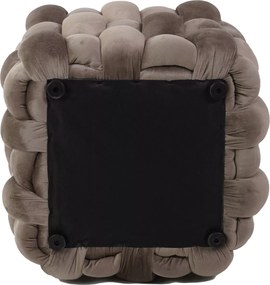 SI Faris Velvet taburetka tmavá béžová