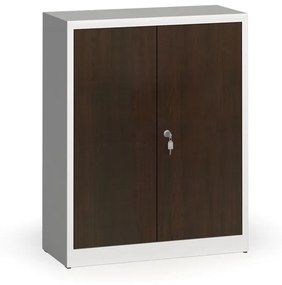 Zvárané skrine s lamino dverami, 1150 x 920 x 400 mm, RAL 7035/wenge