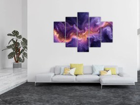 Obraz - Fialová hmlovina (150x105 cm)