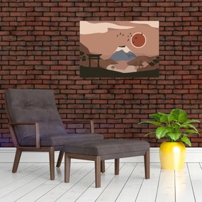 Sklenený obraz - Japonsko N⁰1 (70x50 cm)