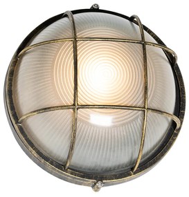 Priemyselná vonkajšia nástenná lampa staroružová IP44 - Hanneke