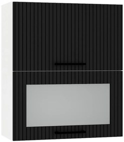 Skrinka do kuchyne Kate w60grf/2 sd čierny hrášok