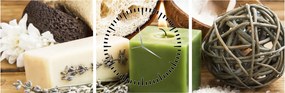 Obraz - Chvíľa na relax (s hodinami) (90x30 cm)