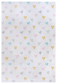 Biely detský koberec 160x235 cm Hearts – Hanse Home