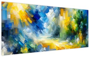 Obraz - Abstraktný slnečný deň (120x50 cm)