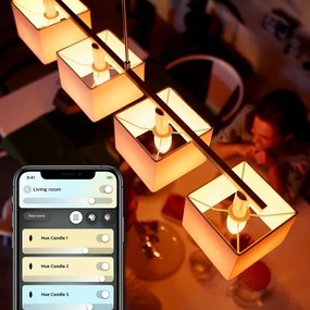 SADA 2x LED Stmievateľná žiarovka Philips Hue WHITE B39 E14/4W/230V 2200K-6500K