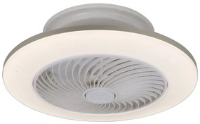 Rabalux 6710 Dalfon stmievateľné stropné LED svietidlo /ventilátor 550mm 36W/2100lm 3000-6000K IP20 s diaľkovým ovládaním biela