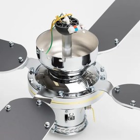 ZEVENTI - Stropný ventilátor NAVAGIO 1xE27/60W/230V čierna/biela