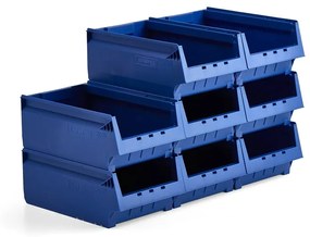 Plastové boxy AJ 9000, séria-71, 500x310x200 mm, 8 ks, modrá