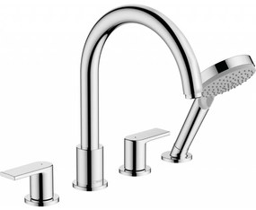 Hansgrohe Vernis Shape - 4-otvorová batéria na okraj vane, chróm 71459000