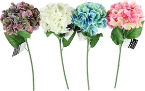 Umelá kvetina HORTENZIA 54 cm - viac farieb Farba: Modrá