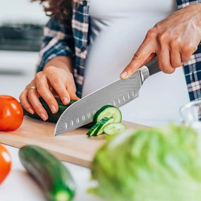 Santoku nôž z damaškovej ocele – Orion