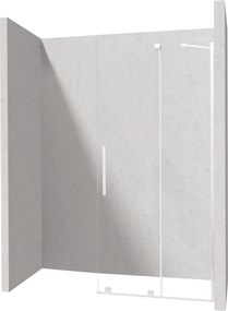 Deante Sprchová zastena Walk-in Prizma, posuvná - KTJ A39R 90 cm, biela - bez vaničky